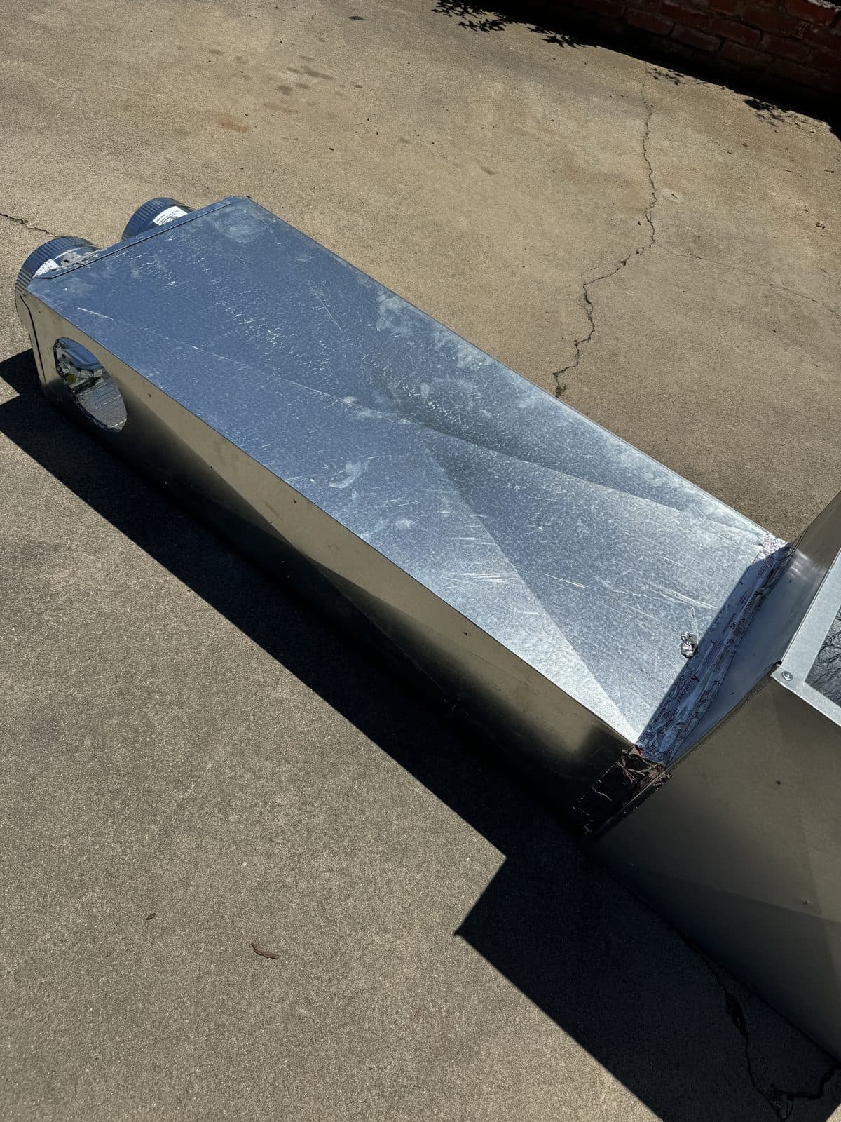 Custom sheet metal ductwork fabricated for a clean install